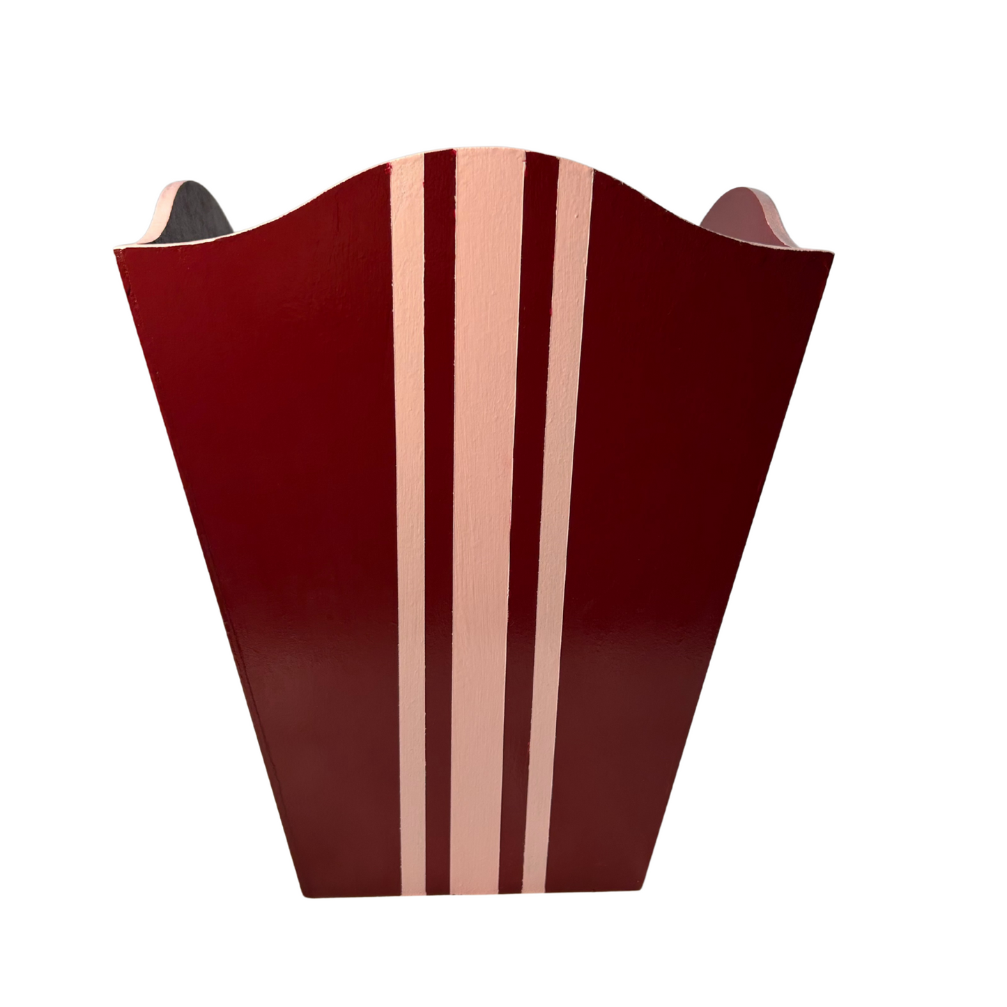 Striped Waste Paper Bin