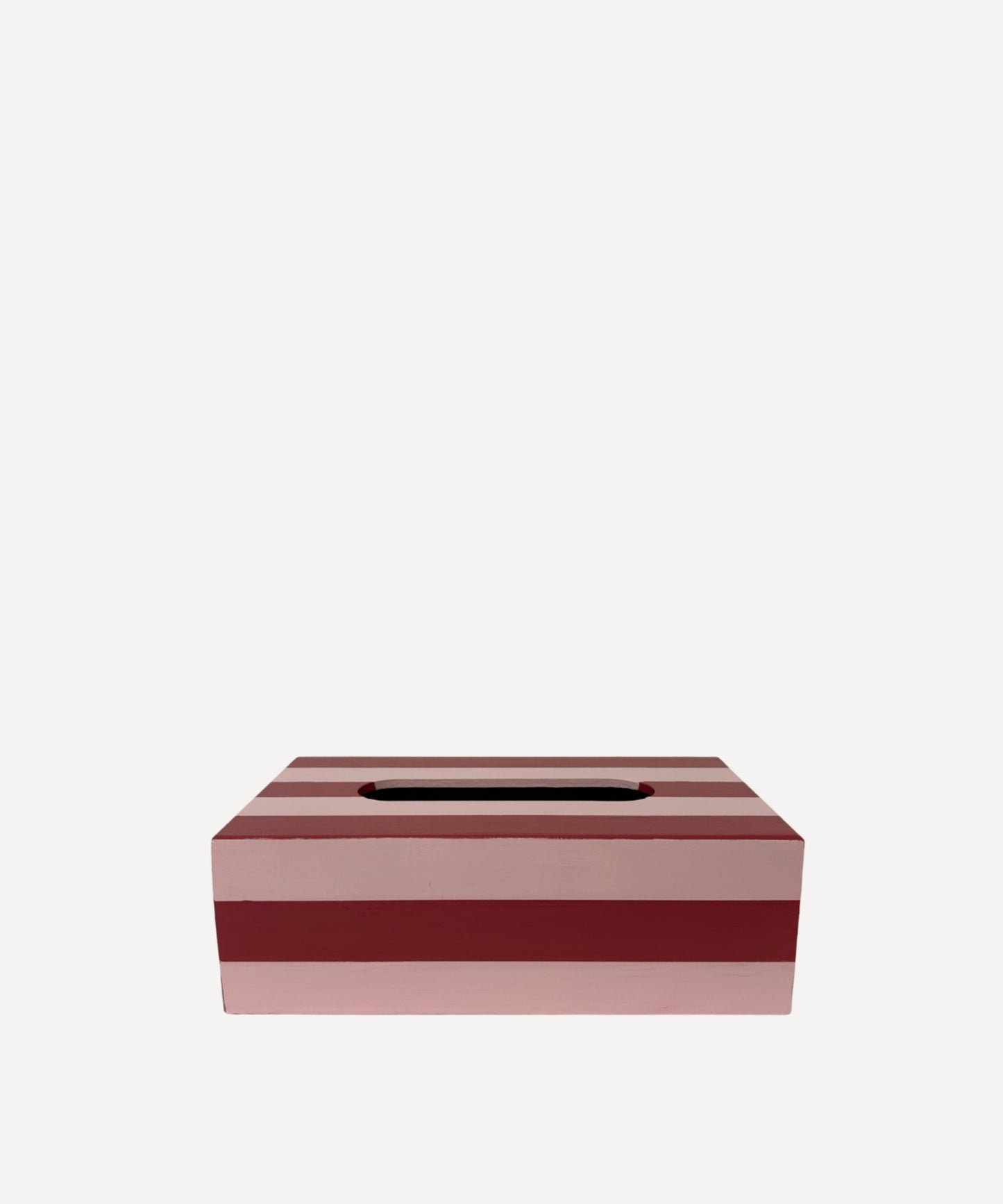 Hand Painted Red and Pink Tissue Box