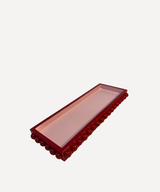 Red and Pink Decorative Tray