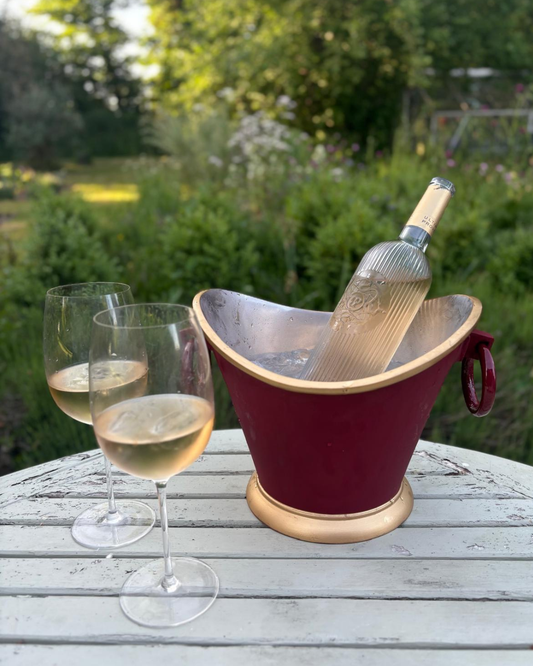 Red and Gold Wine Cooler