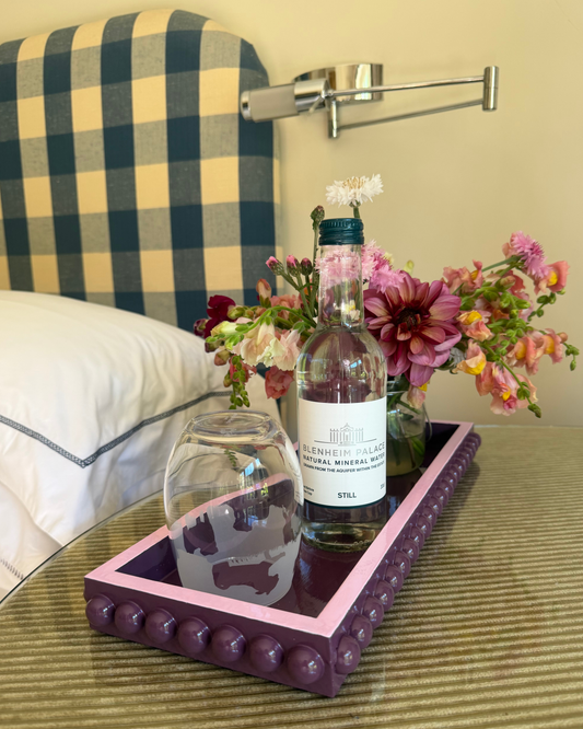Mulberry and Pink Bobbin Tray