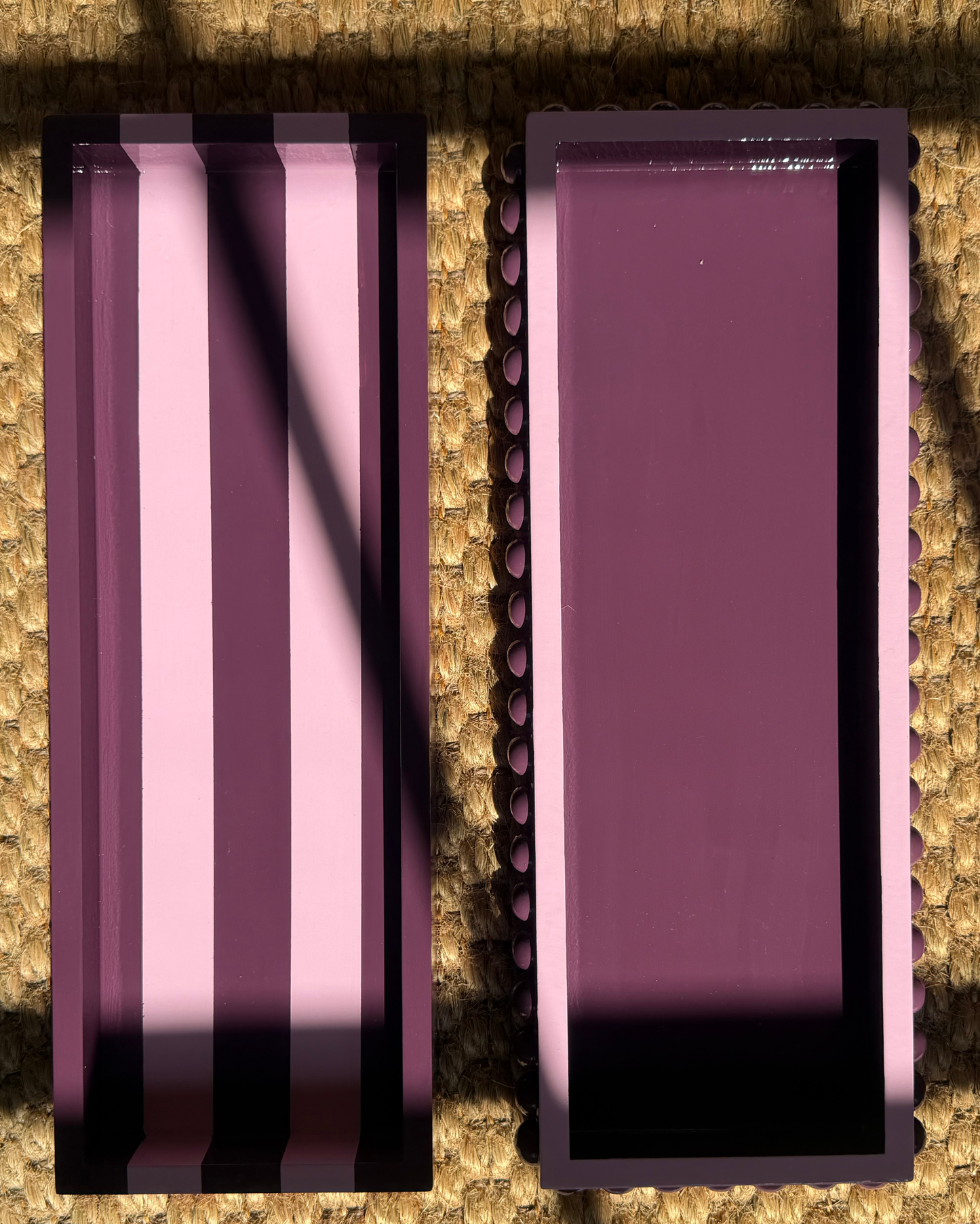 Mulberry and Pink Bobbin Tray