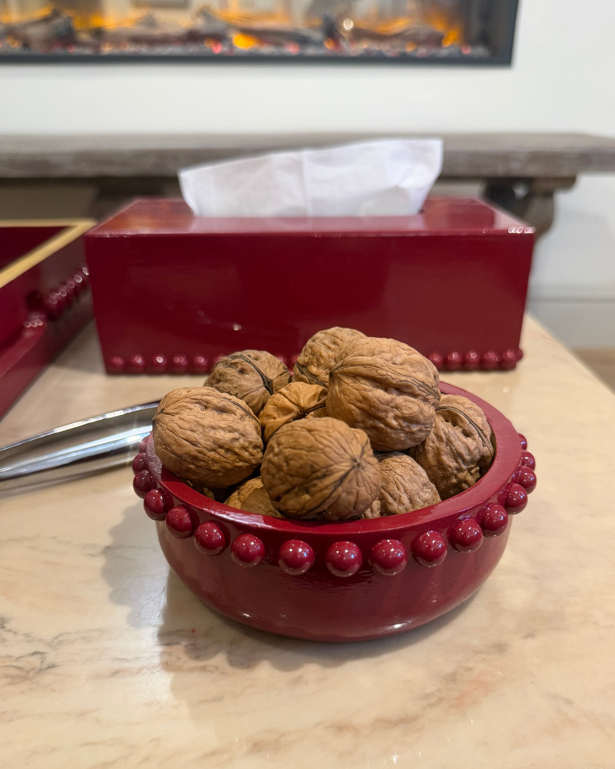 Red Bobbin Bowl