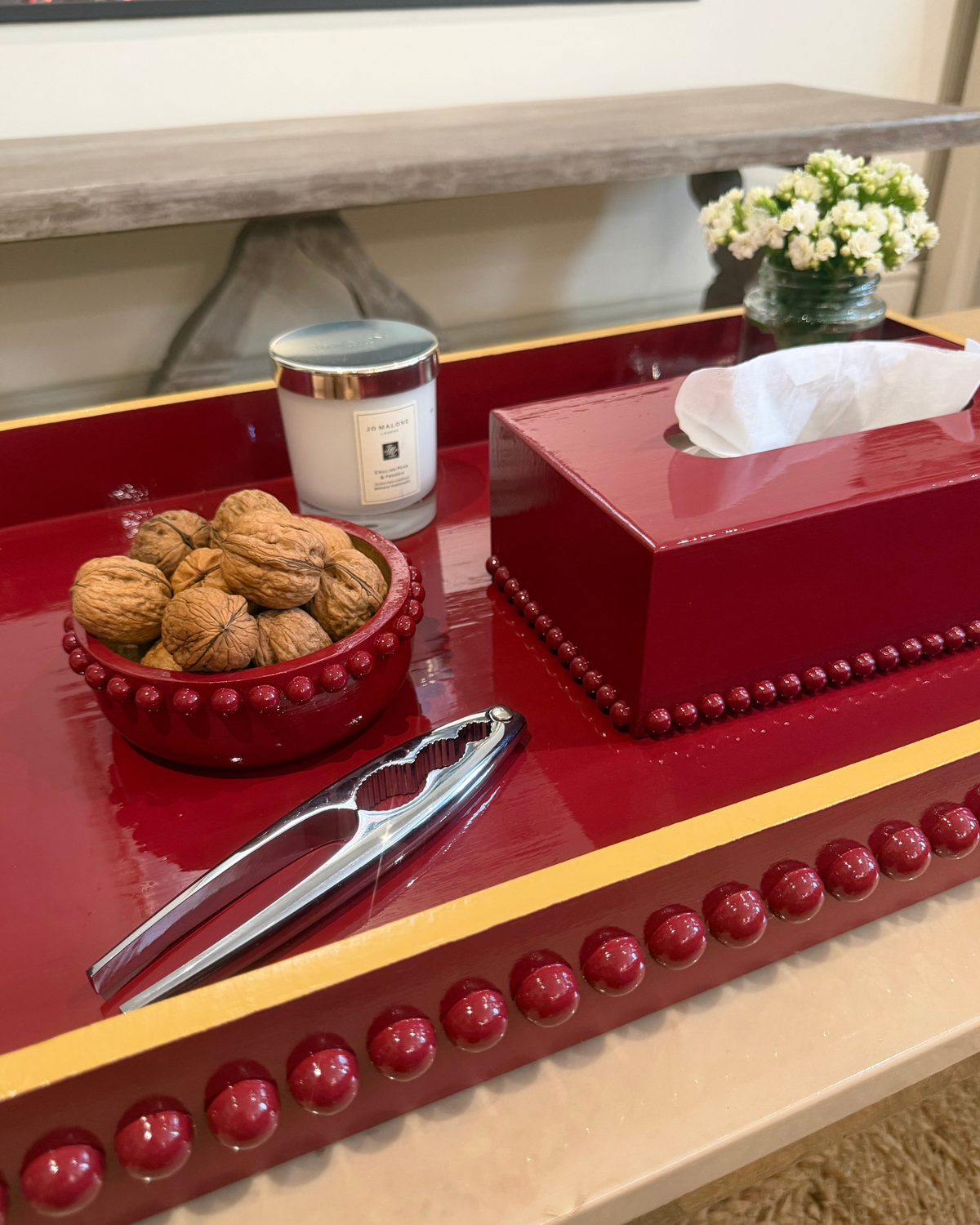 Red Bobbin Bowl