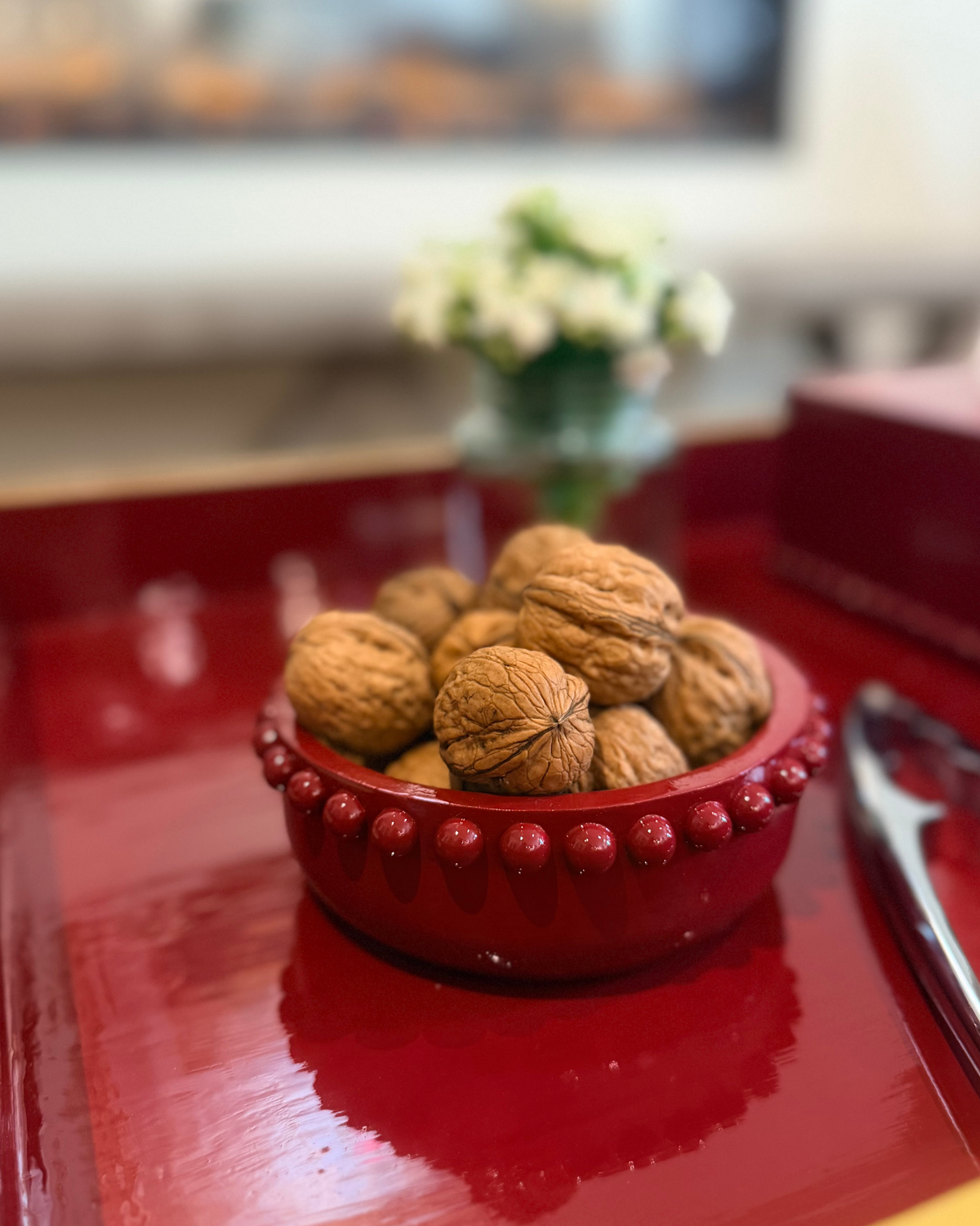 Red Bobbin Bowl